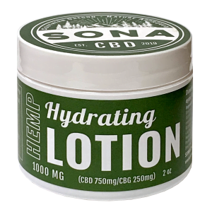 SONA CBD Hydrating CBD/CBG Lotion - 1000mg or 2000mg